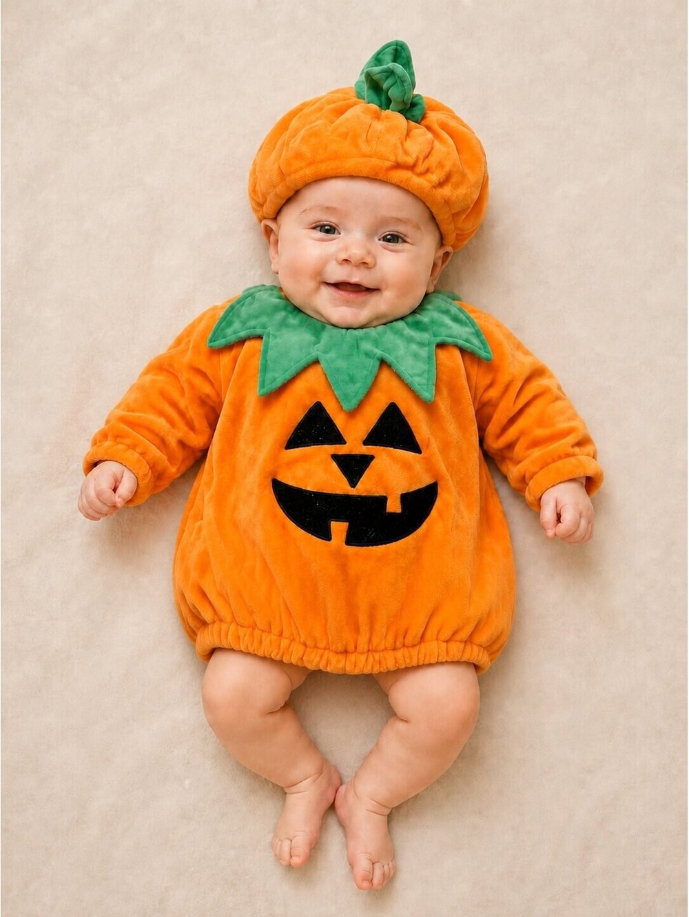 Target Baby pumpkin Halloween cosplay costume with hat 0-6month